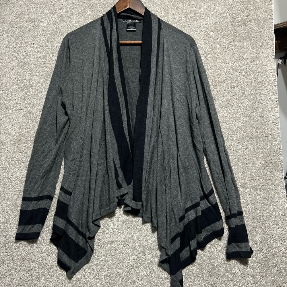 United States Sweaters Gray and Black Cardigan